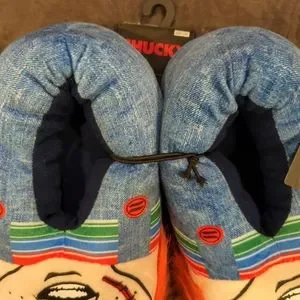 CHUCKY Plush Slippers. Men\'s 9-12. Amazon.com | Chucky 60101 Sandals, Slippers, Child Play  main image 4